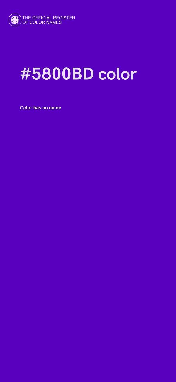 #5800BD color image