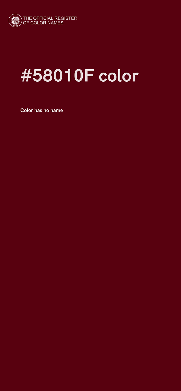 #58010F color image