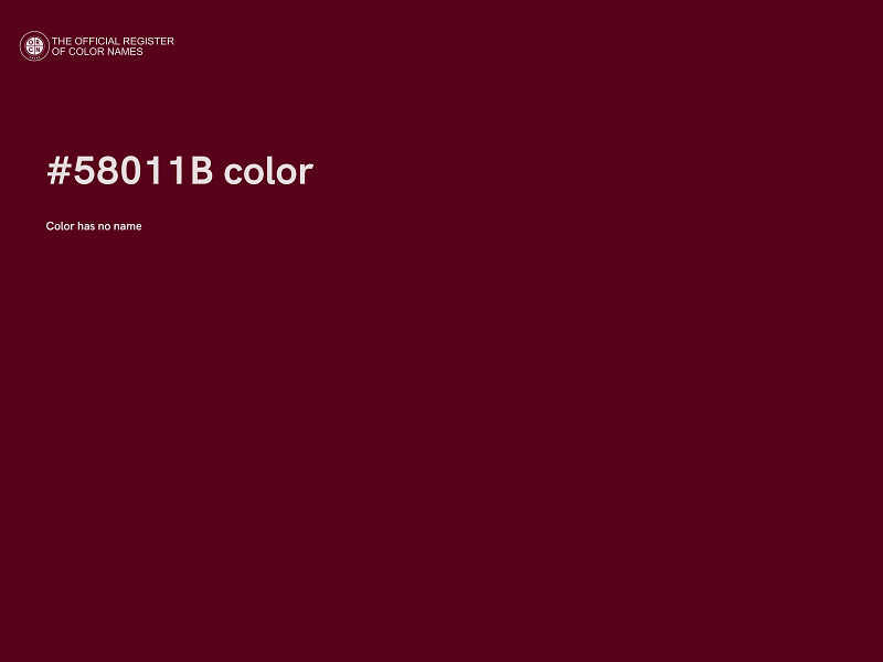 #58011B color image