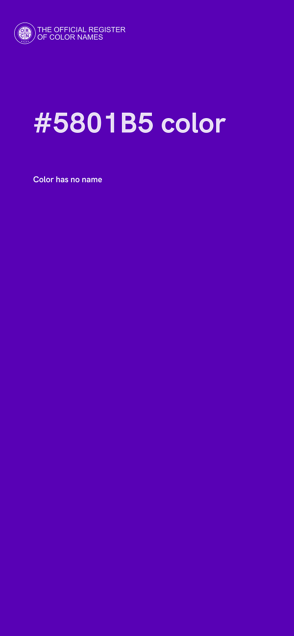 #5801B5 color image