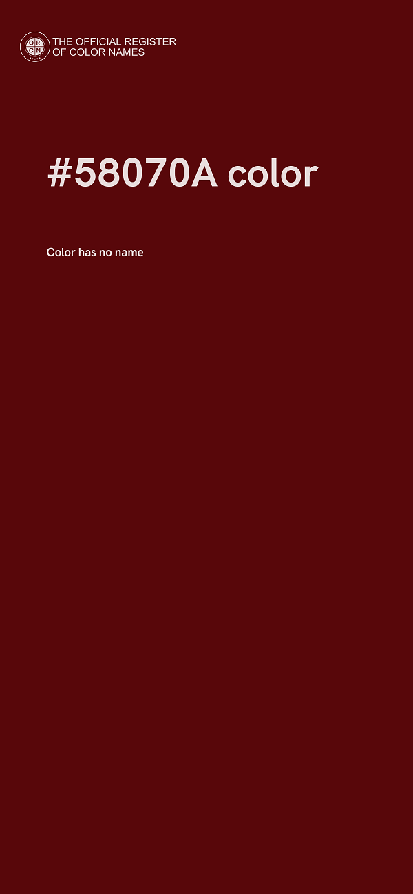 #58070A color image