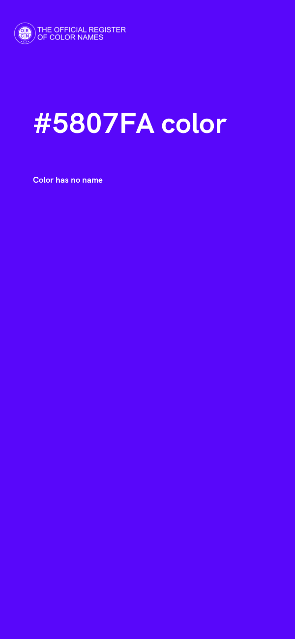 #5807FA color image