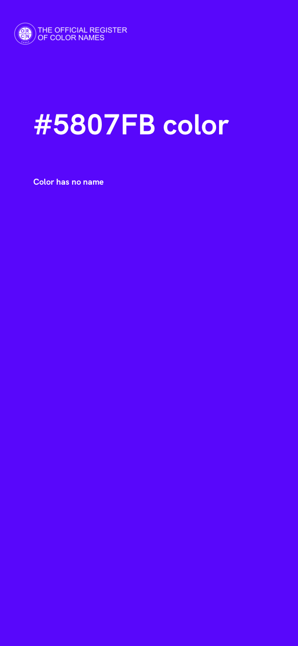 #5807FB color image
