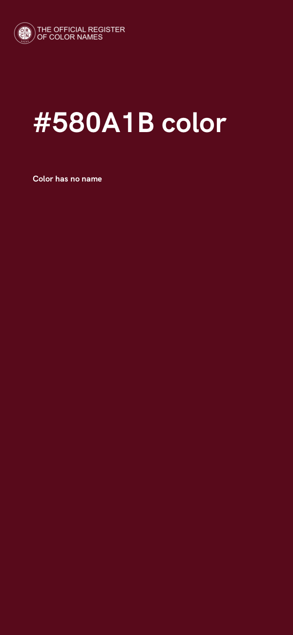 #580A1B color image