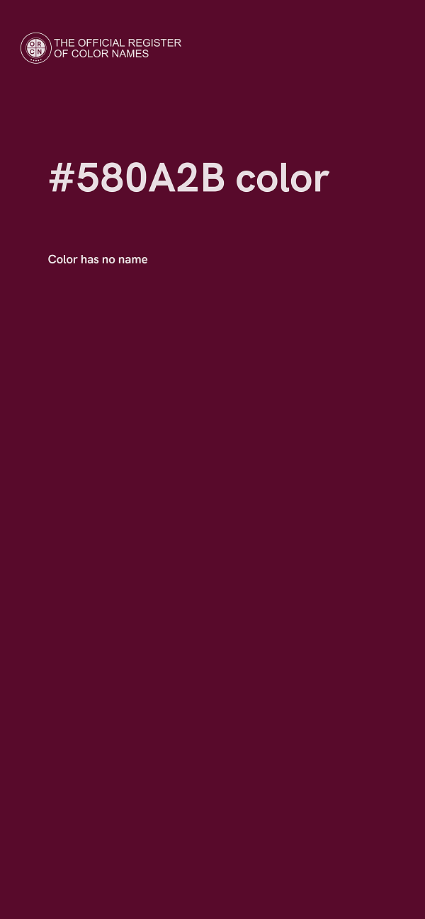 #580A2B color image