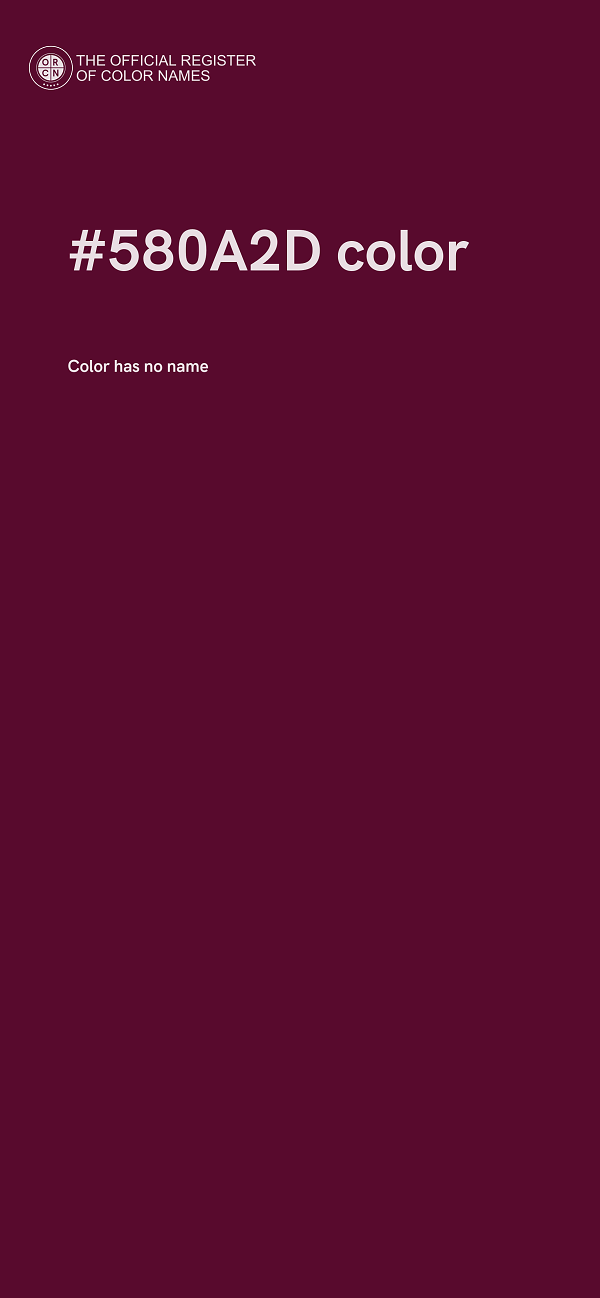#580A2D color image