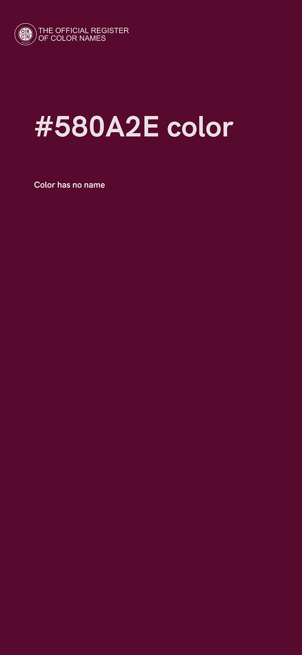 #580A2E color image
