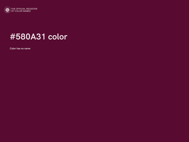 #580A31 color image