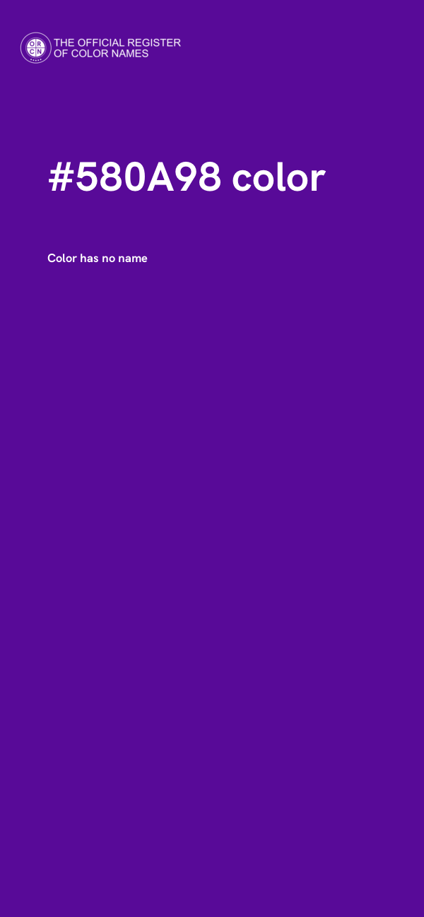 #580A98 color image