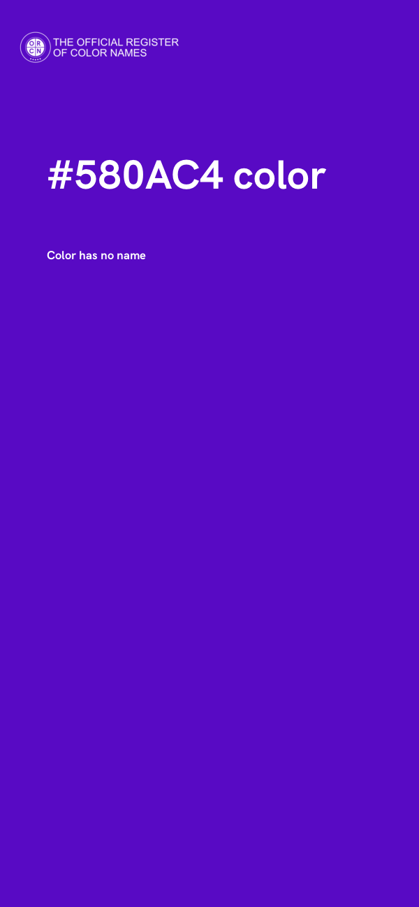 #580AC4 color image