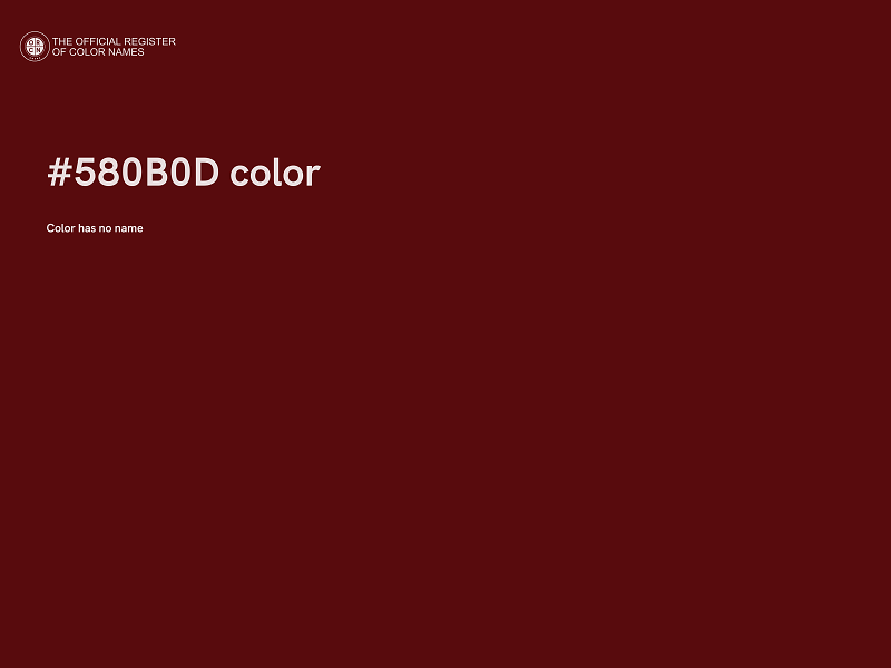 #580B0D color image