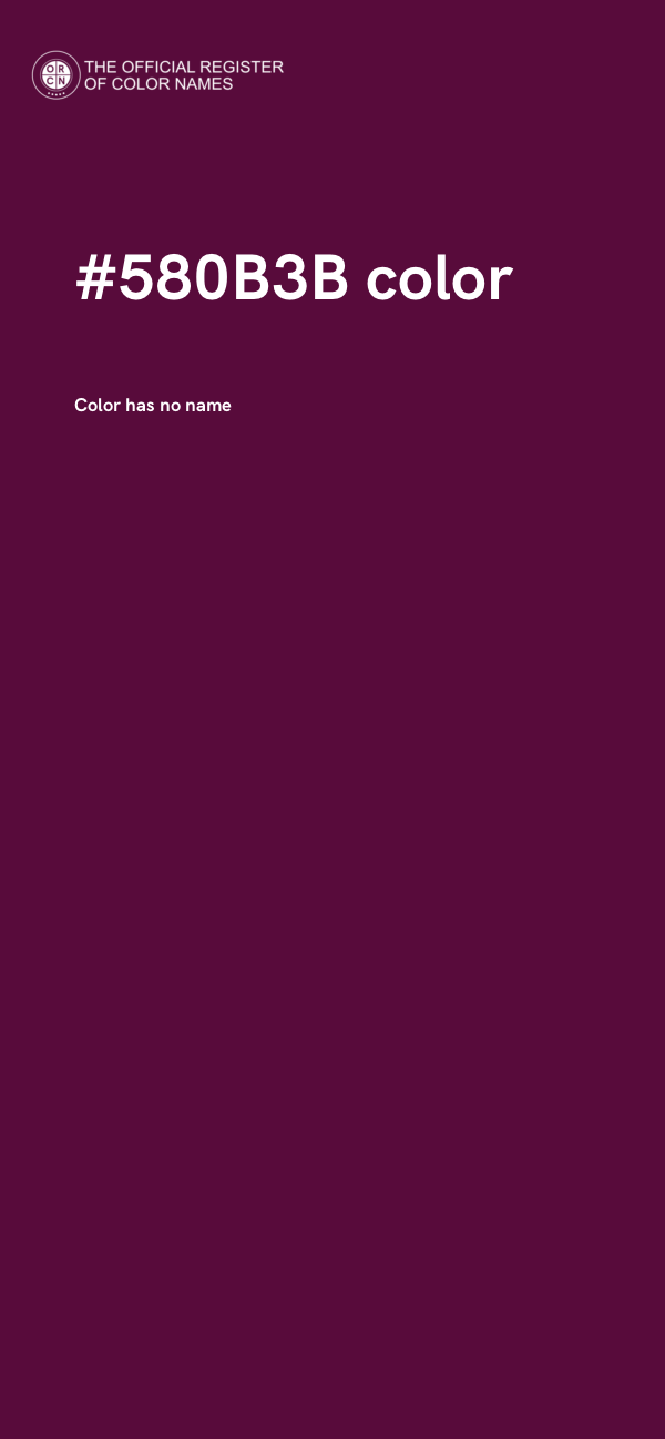 #580B3B color image