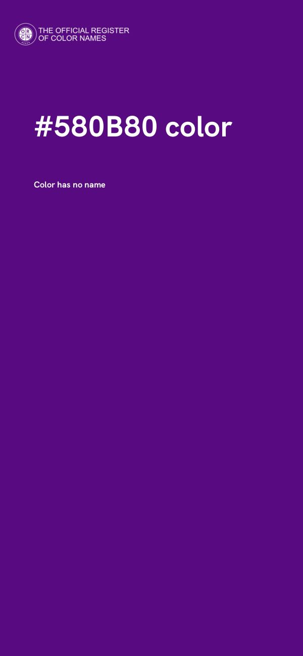 #580B80 color image