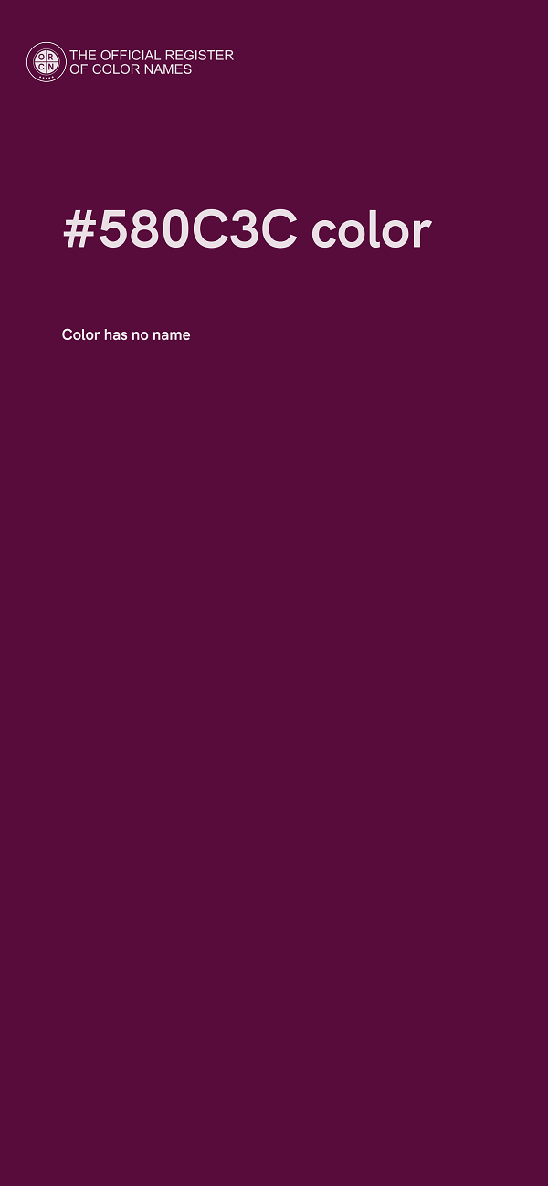 #580C3C color image