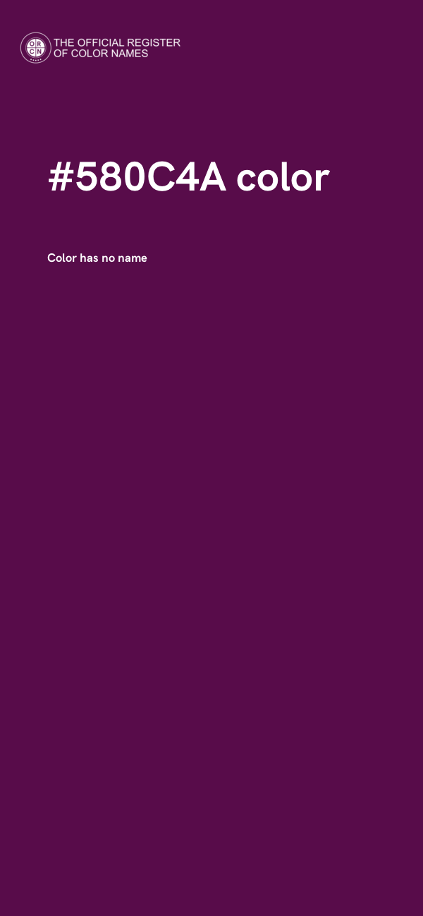#580C4A color image
