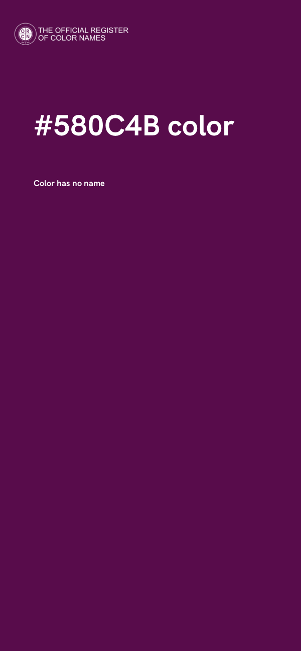 #580C4B color image