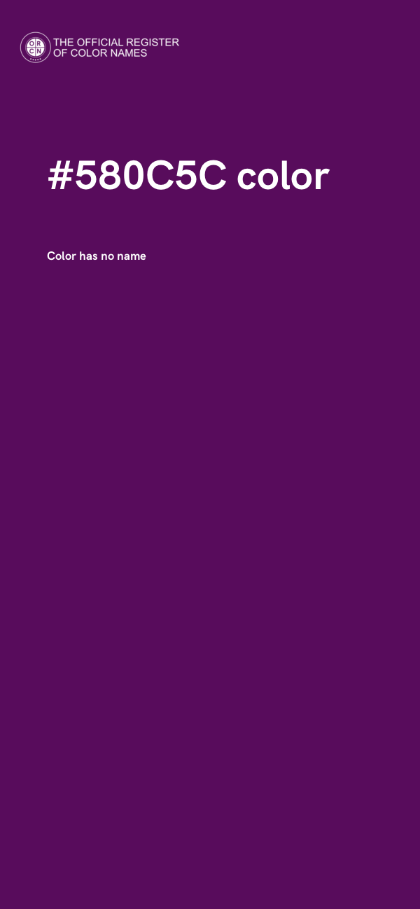 #580C5C color image