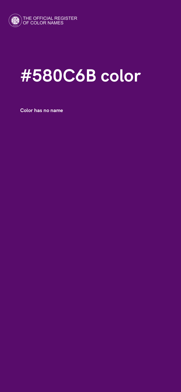 #580C6B color image