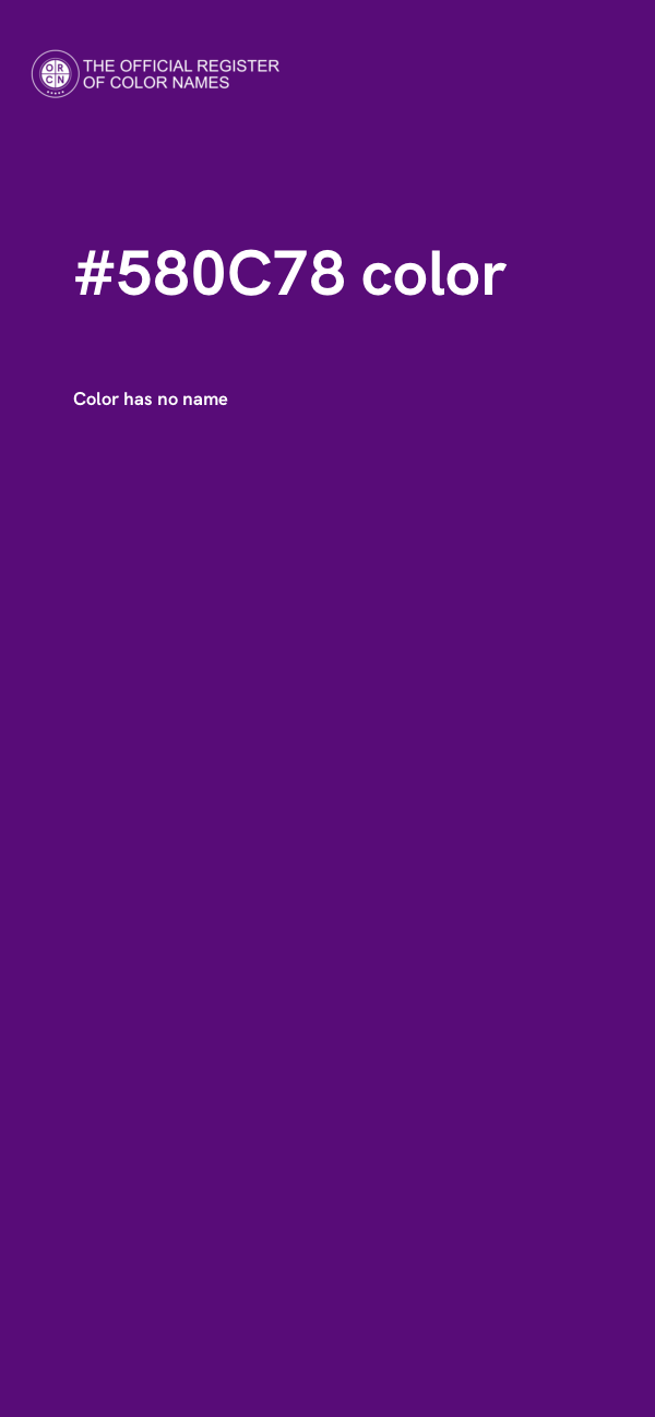 #580C78 color image
