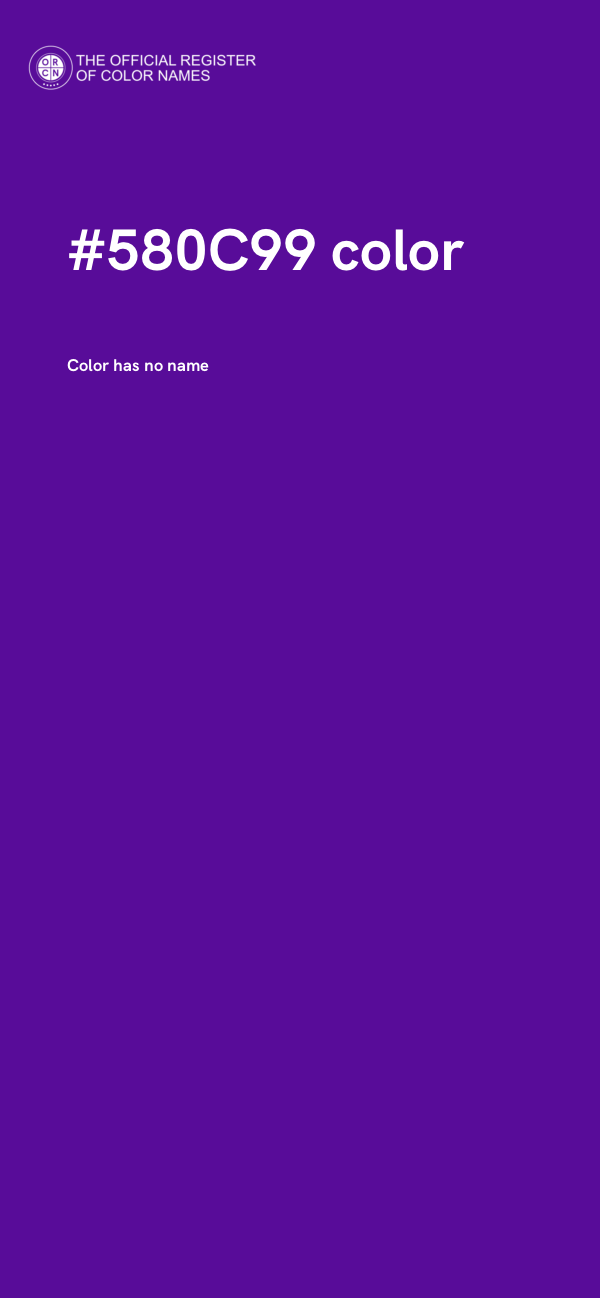 #580C99 color image