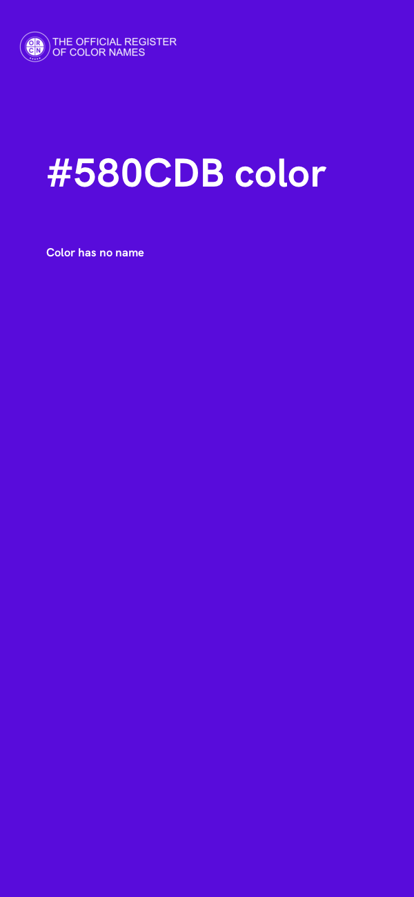 #580CDB color image