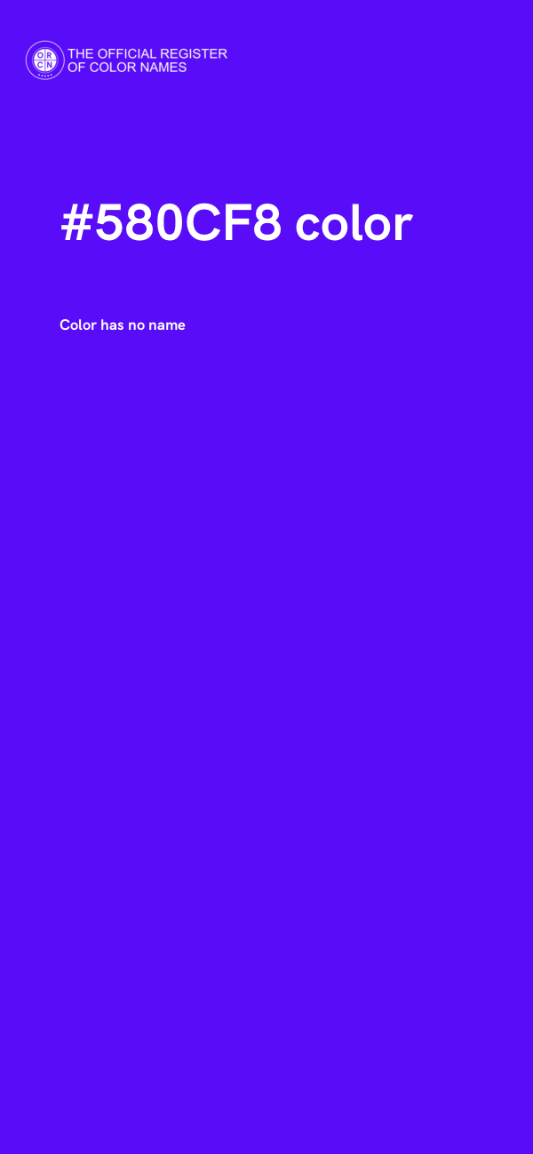 #580CF8 color image