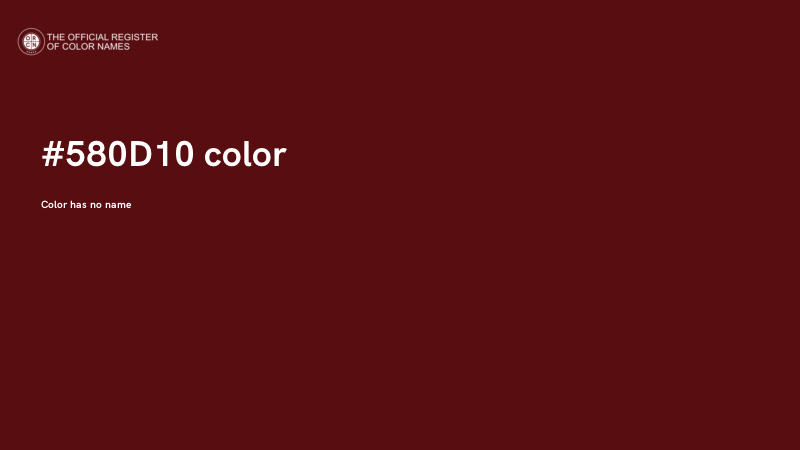 #580D10 color image