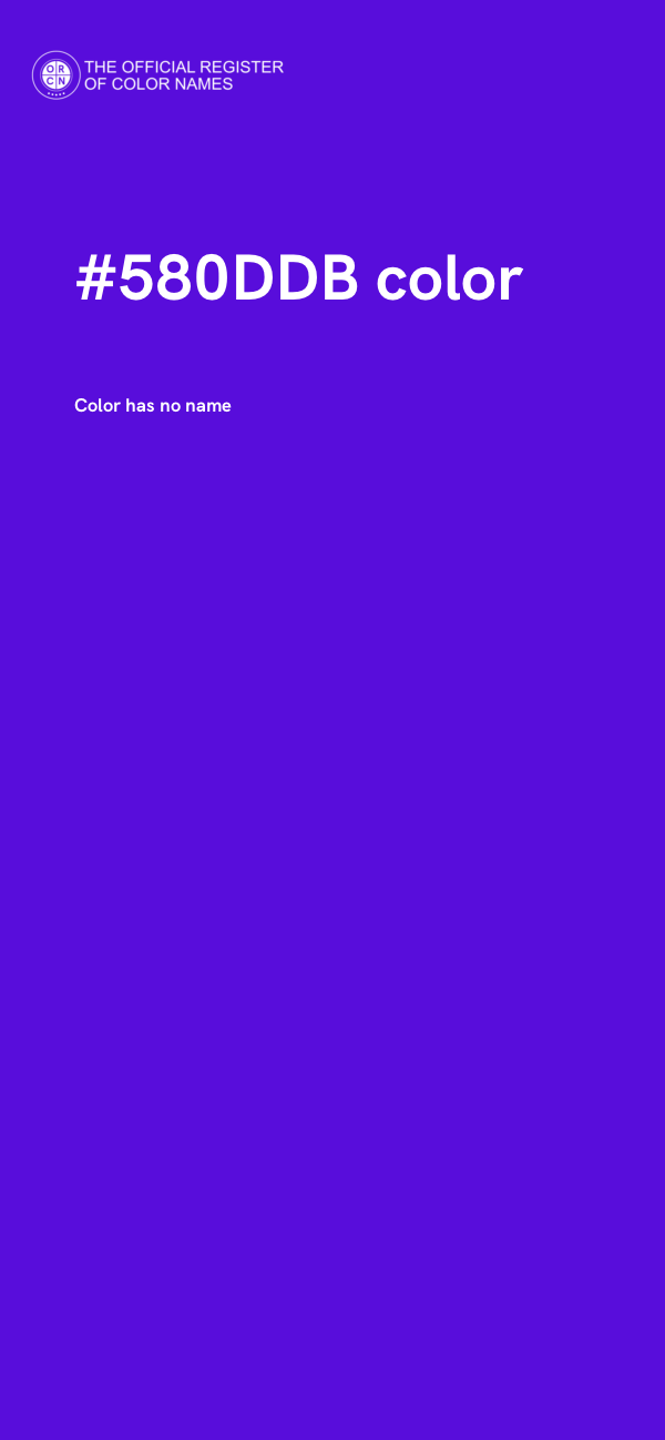 #580DDB color image