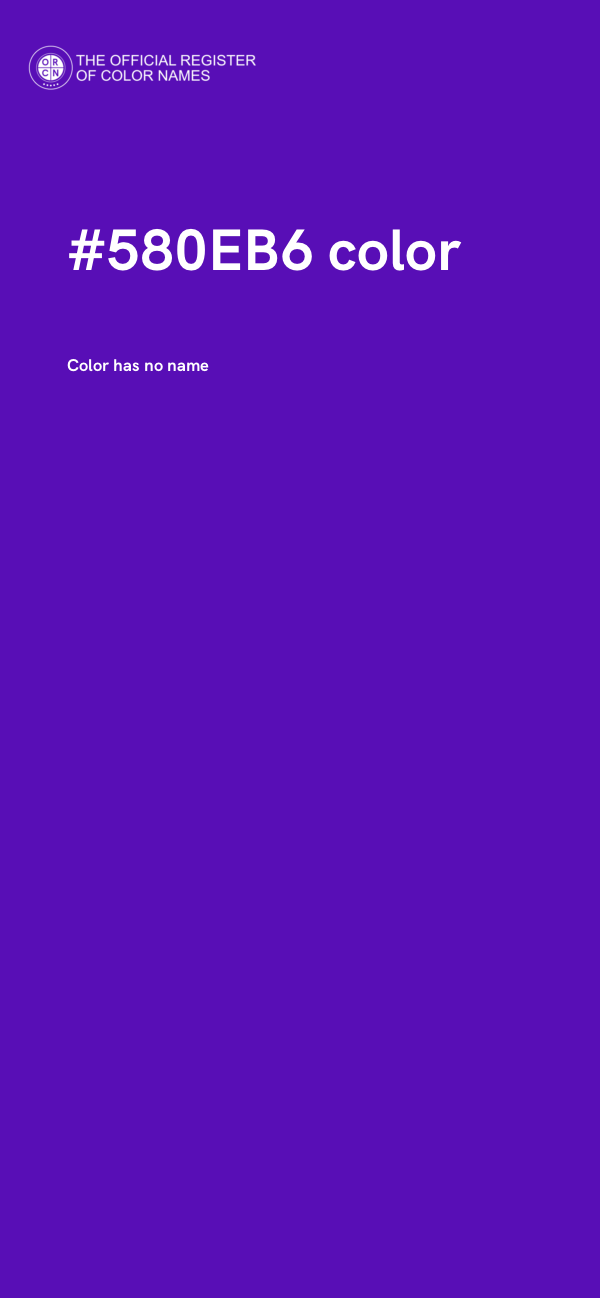 #580EB6 color image