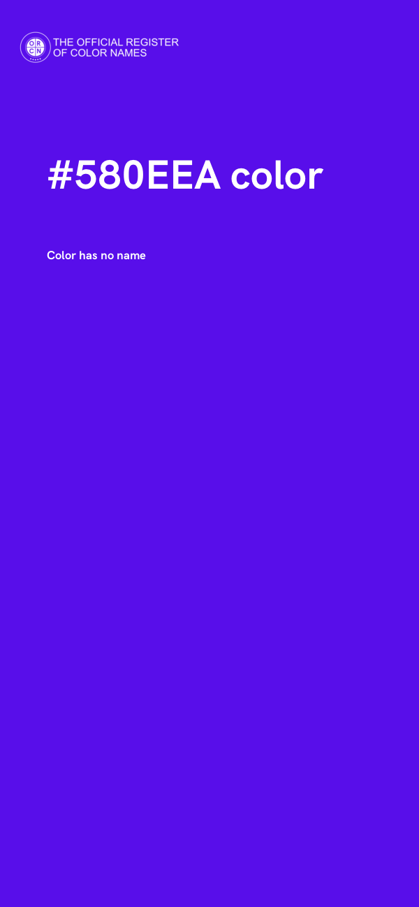 #580EEA color image