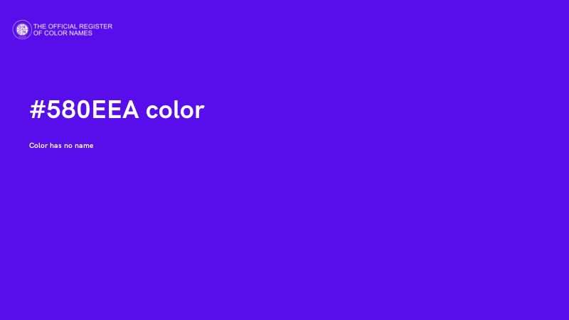 #580EEA color image