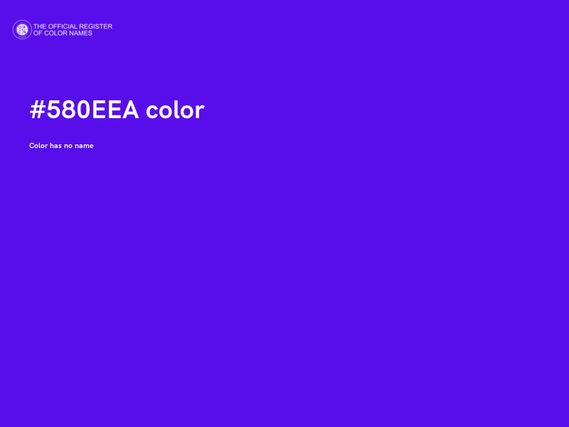 #580EEA color image