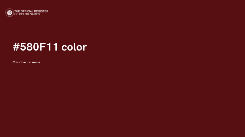 #580F11 color image
