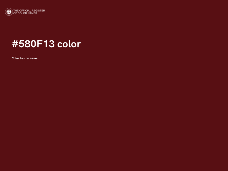 #580F13 color image