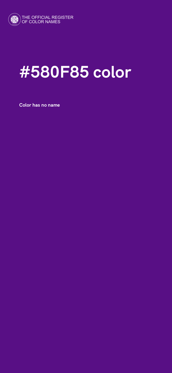 #580F85 color image