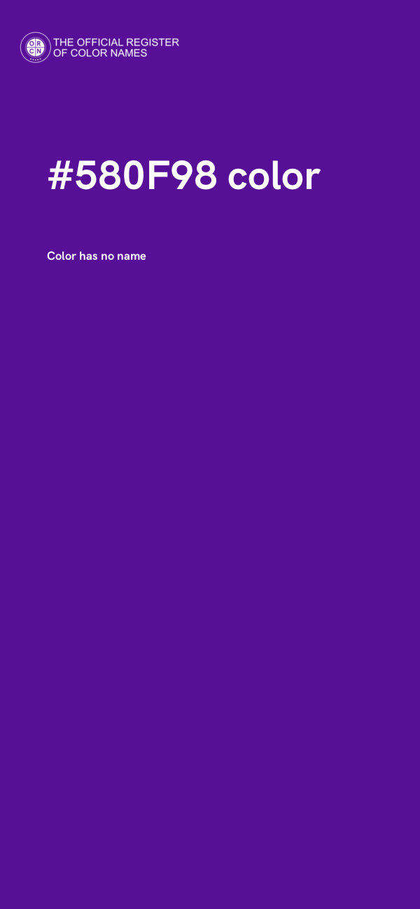 #580F98 color image