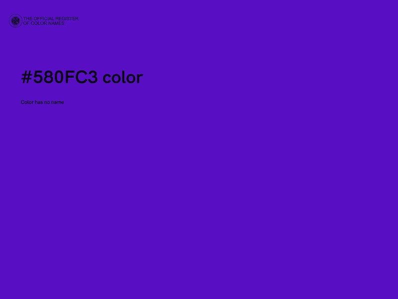 #580FC3 color image