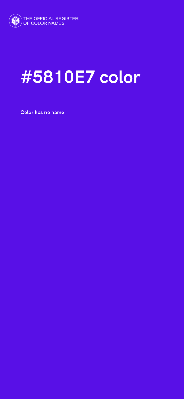 #5810E7 color image