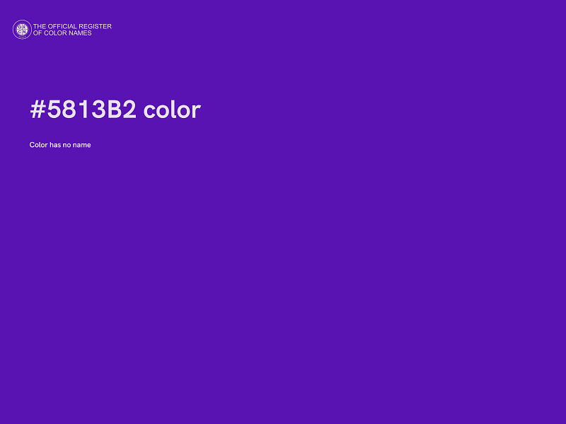 #5813B2 color image