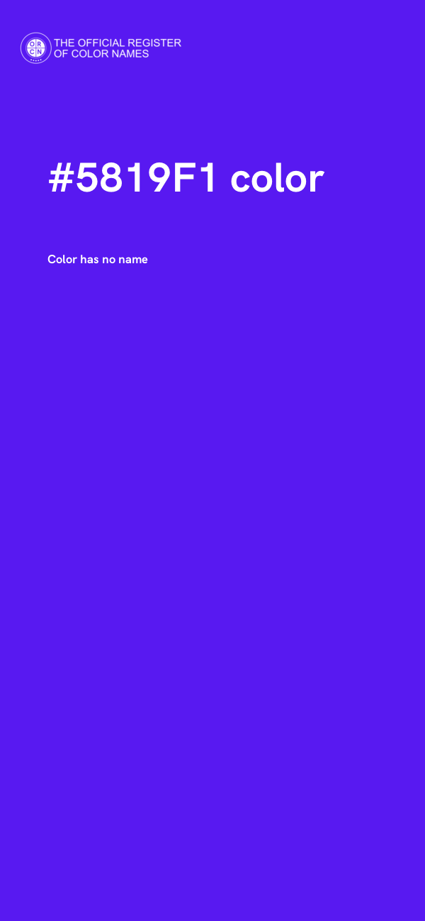 #5819F1 color image