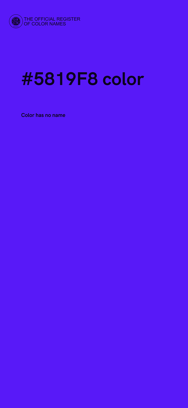 #5819F8 color image