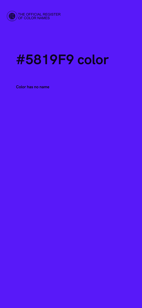 #5819F9 color image