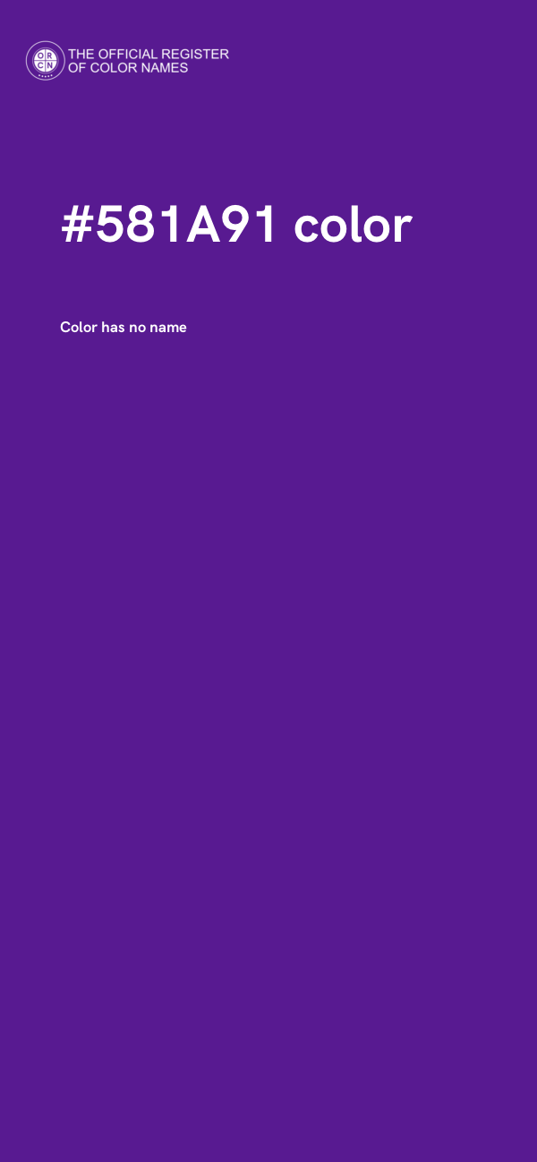 #581A91 color image