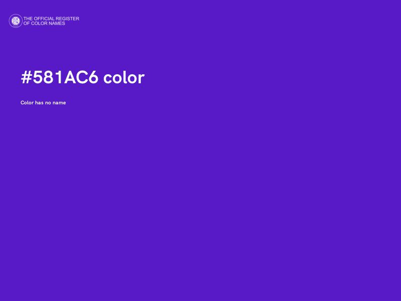 #581AC6 color image