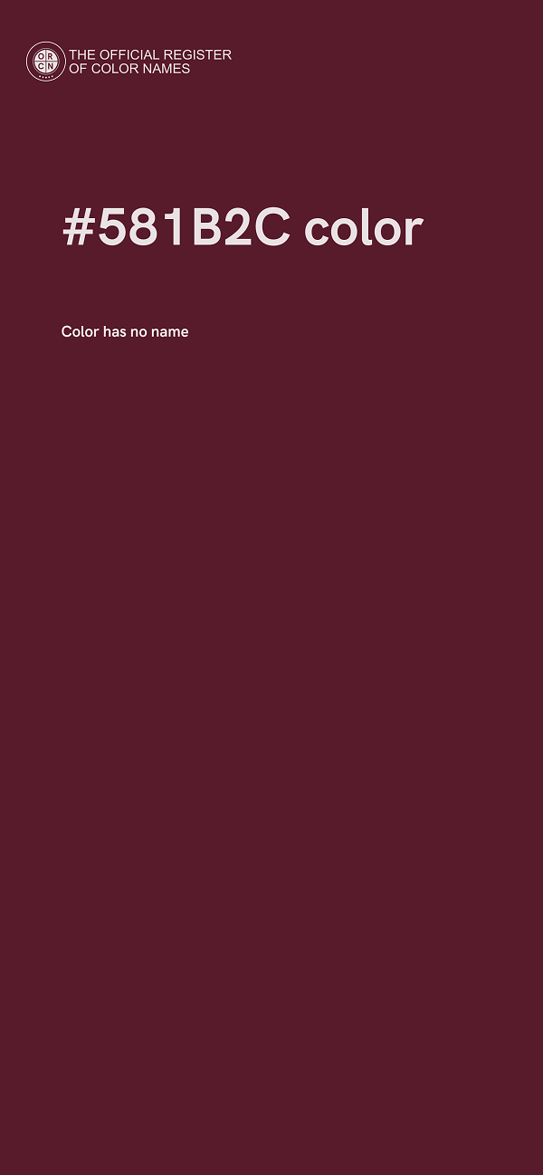 #581B2C color image