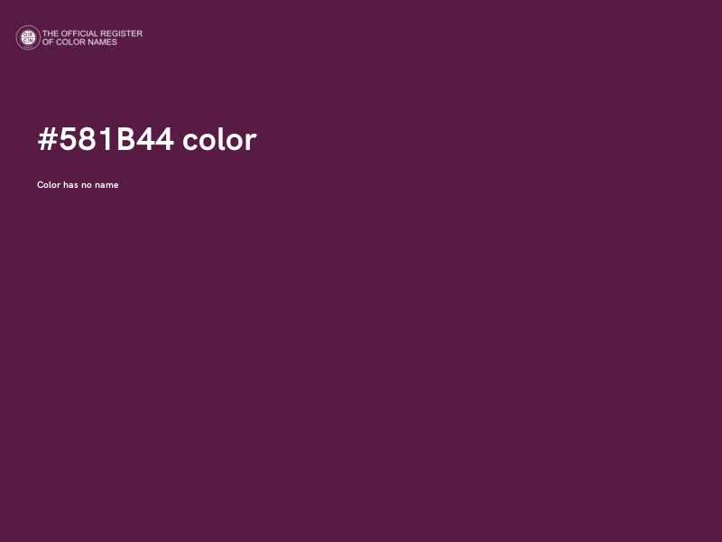 #581B44 color image