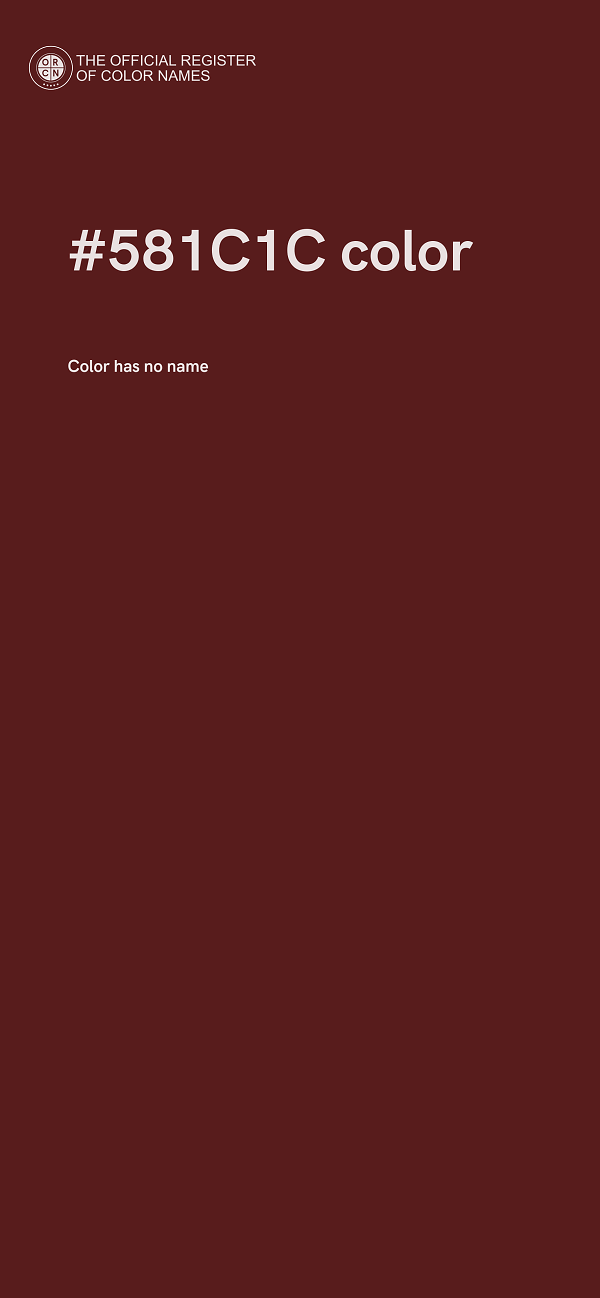 #581C1C color image