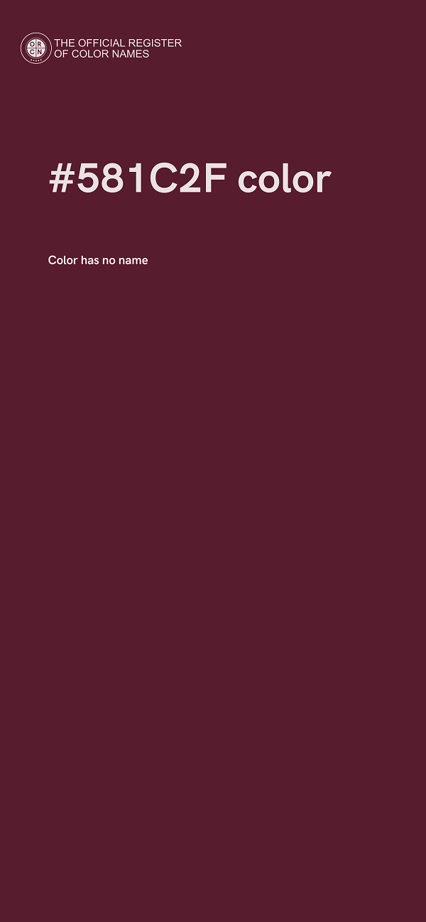 #581C2F color image