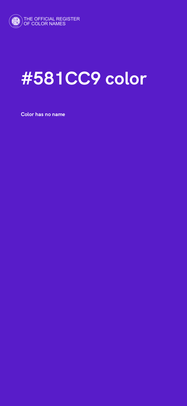 #581CC9 color image