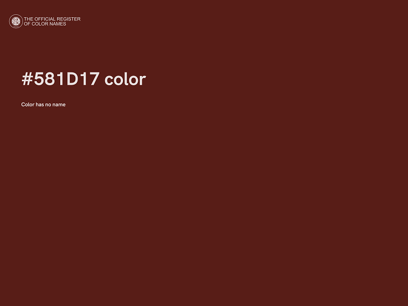 #581D17 color image